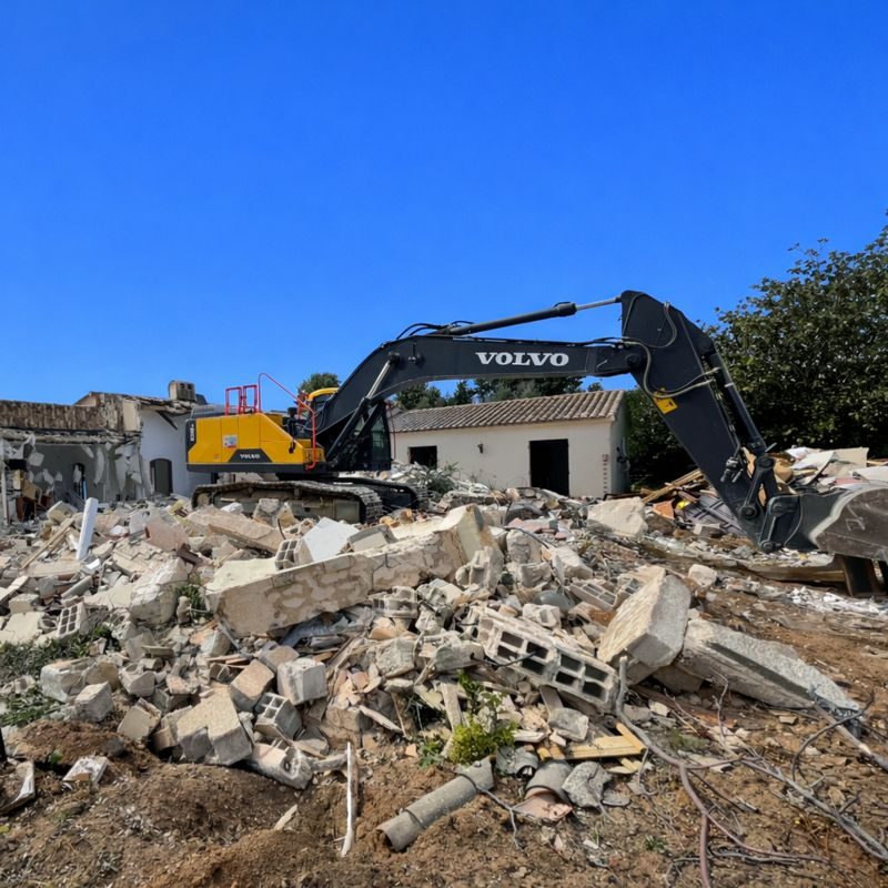 17 peretti xavier terrassement travaux de démolition ajaccio porticcio pietrosella - démolition mécanique RE RE